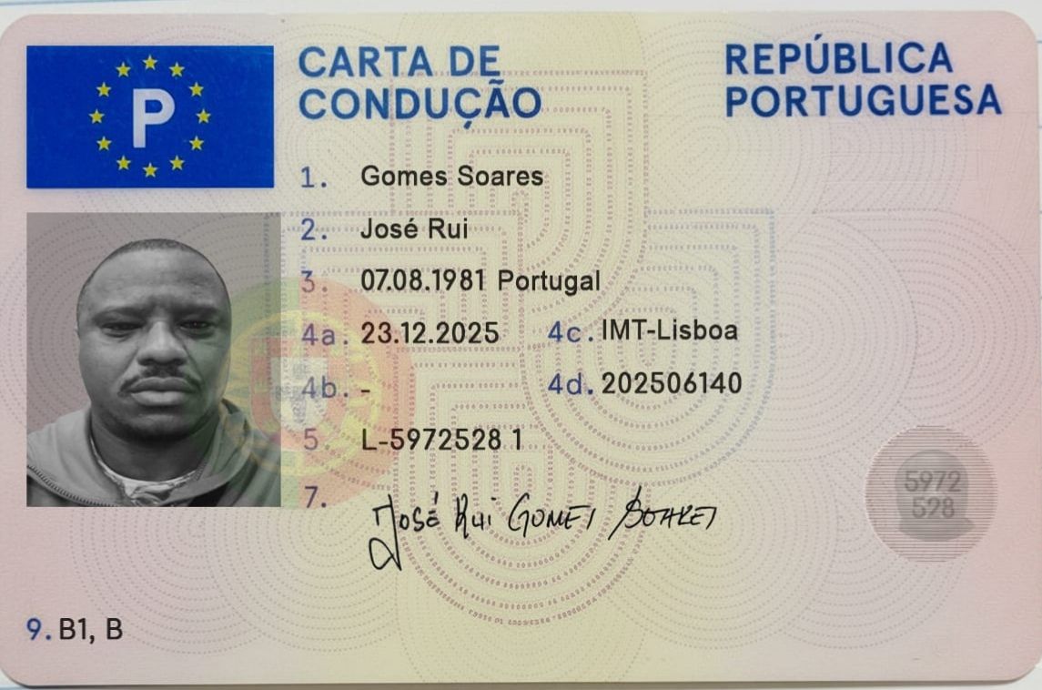 Carta de condução portuguesa